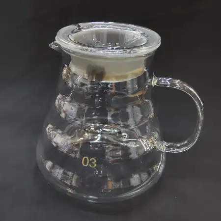 #WM1297-800; Glass coffee pot 800ml..