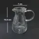 #WM1341-400; Glass coffee pot 400ml