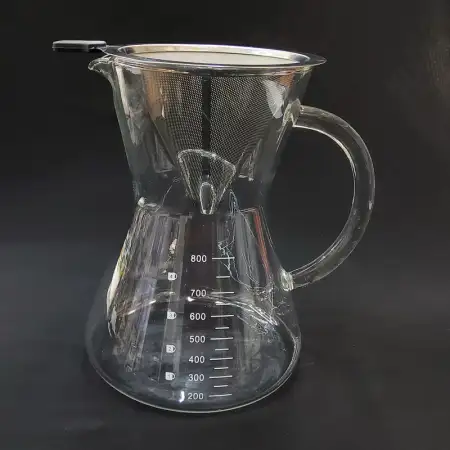 #WM1372-800; Glass coffee pot 0.8L..