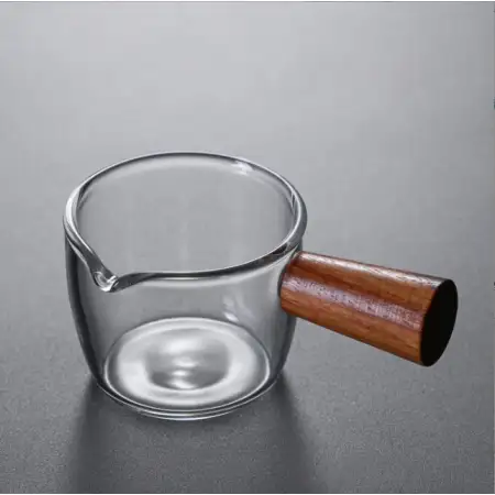 #WM3466-50; Glass milk pot w. handle 50m..