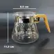 #WM4151-600; Glass coffee server 600ml