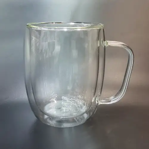 #WM6070-350; Double Wall Glass Cup 