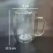 #WM6070-500; Double Wall Glass Cup 