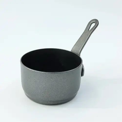#YH1570-BK; Stainless steel sauce dish with handle 5.5cm BK 