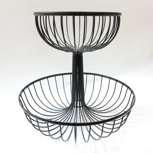 #YM16149; Metal 2-tier basket 16149