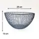 #YM3100B; Metal fruit basket black