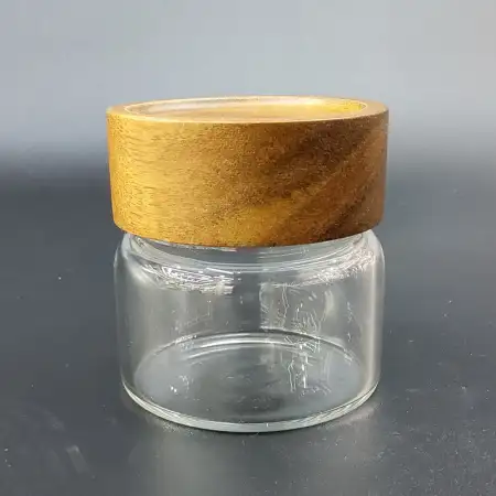 #YR65-120; Glass airtight jar 120ml..