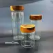 #YR80-410;  Glass airtight bottle 410ml