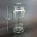 #YR80-580;  Glass airtight bottle 580ml