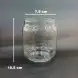 #YR90-450;  Glass airtight jar 450ml