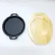 #YY2010; Cast iron pan 21cm round + wood
