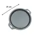 #YY2010; Cast iron pan 21cm round + wood