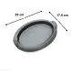 #YY2042; Cast iron pan 25cm oval + wood