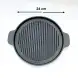 #YY2049; Cast iron pan 24cm Rd. + wood 