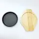 #YY2098; Cast iron pan 15cm round + wood