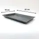 #YY2102; Cast iron pan 22x16cm + wood 
