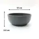 #YY2115; Cast iron bowl 15cm Rd. + wood