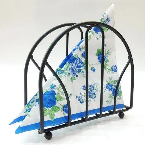 #Z00704; Napkin holder black